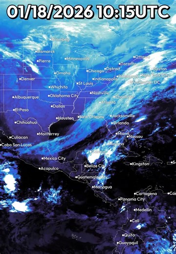East US 24 Hour Weather | January 18, 2026 #shorts