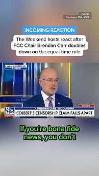 The Weekend hosts react after FCC Chair Brendan Carr doubles down on the equal-time rule