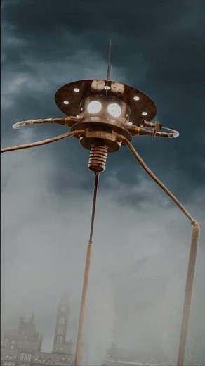 War of the Worlds 1897 Tripod Invasion #animation #waroftheworlds #worldofblender #fightingmachine