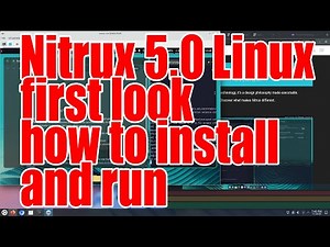 Nitrux 5.0 Linux first look how to install and run tutorial - November 2025 - 226c9168