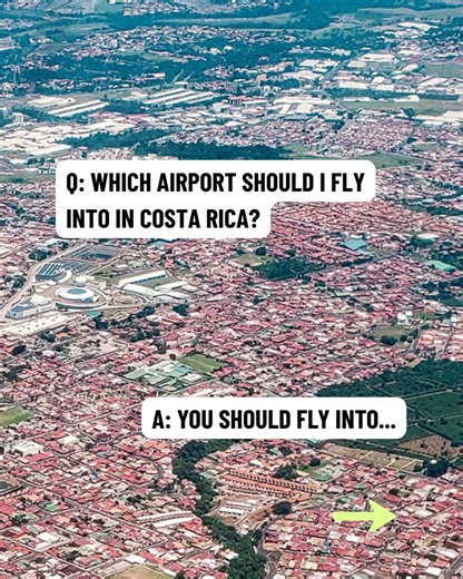 Which airport should you fly into for Costa Rica? It really depends on your itinerary. Costa Rica has two main international airports: • San José (SJO) • Liberia (LIR) If you're heading to Manuel Antonio, Puerto Viejo, Osa Peninsula, or the Central Valley, San José usually makes more sense. If you're planning to visit Tamarindo, Papagayo, Nosara, or other Guanacaste beaches, Liberia is typically the better choice. And truthfully, Liberia is way less hectic and easier to navigate from. Choosing t