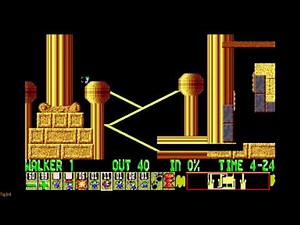 Lemmings (1991) - Taxing - Level 04 - Lend a helping hand...