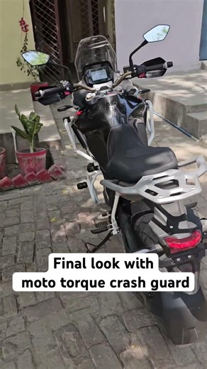 Installing moto torque crash guard rtx 300 #tvs #automobile #rtx300 #crashguard