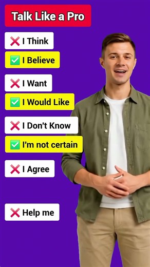 Talk Like a PRO in English | Use These Better Phrases#learnenglish #englishspeaking#englishtips#esl