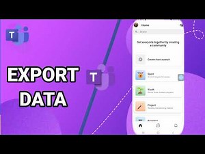 How To Export Data On Microsoft Teams App