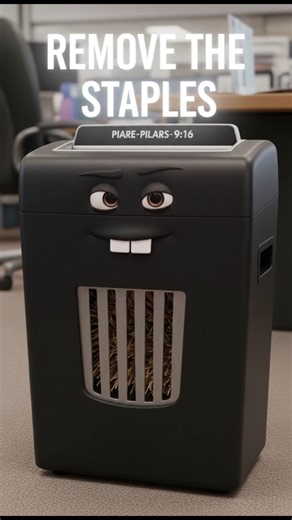 POV: Your Paper Shredder is tired of your staples 📄💢 #shorts #animation #funny #comedy