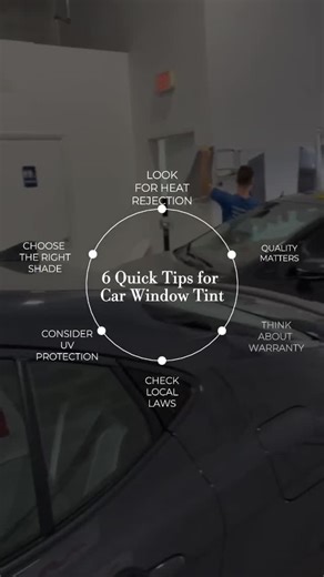 TINTS2GO ™️ on Instagram: "6 Essential Tips to Choose the Perfect Car Window Tint 1-Check Local Laws – Ensure your tint complies with your state’s legal limits. 2-Consider UV Protection – Pick a tint that blocks 99% of harmful UV rays. 3-Choose the Right Shade – Balance privacy and visibility based on your needs. 4-Look for Heat Rejection – Opt for tints that reduce heat to keep your car cooler. 5-Quality Matters – Invest in high-quality films for durability and clarity. 6-Think About Warranty –