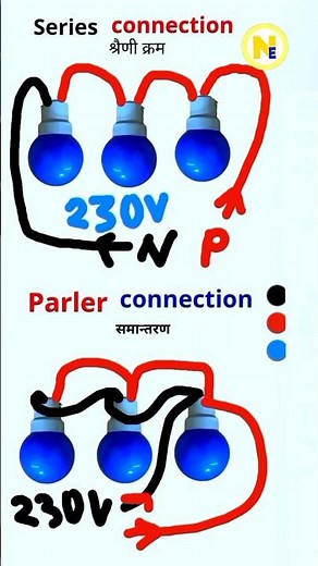 Series and Parler connection #electrical #electrician #electricalstudent7160