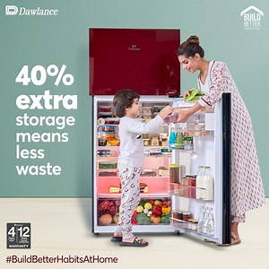 Empower your home, empower your future. With 40% extra storage and 50% less energy consumption, embrace sustainable living. Teach your children to build better habits both at home and beyond. #Dawlance #DawlanceReliableHai #Refrigerator #BuildBetterHabitsAtHome | Dawlance