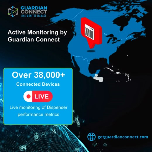 38,000 Devices. One Connected Future. Guardian Connect delivers real-time dispenser performance monitoring to keep your operations running at peak efficiency. Learn more: getguardianconnect.com | Guardian Fueling Technologies, LLC
