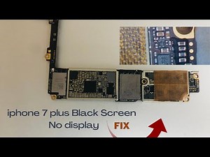 iPhone 7 plus Black Screen No Display Fix!Blank Screen