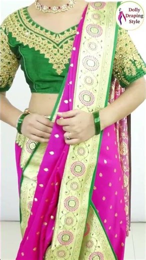 Bridal saree draping Tutorial For Girls | New saree draping style #saree #fashion #weddingattire