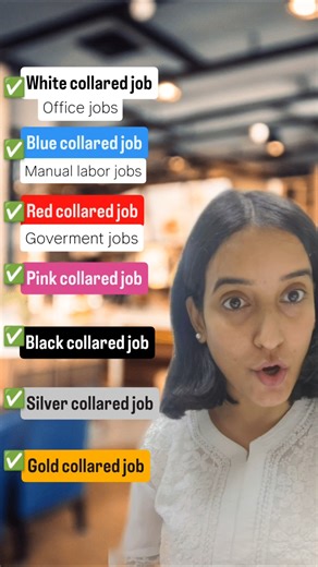 White collared, blue collared, pink collared, yellow collared JOBS 😲👌 #job #types