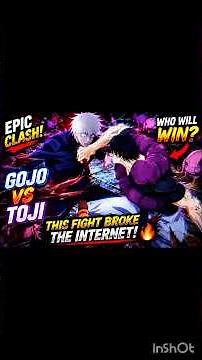 🔥 Gojo vs Toji – The Fight That Changed Everything! | Jujutsu Kaisen 4K | jjk | gojo #shorts