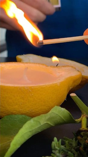 Lemon Candle - Decoration and Mosquito Repellent