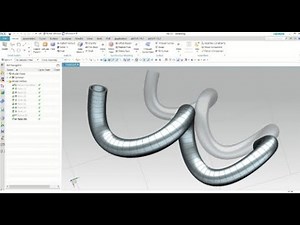 3D-Bended Industrial Pipe design | NX Siemens CAD | Full Tutorial