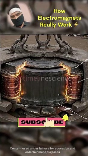 How Electromagnets Really Work ⚡ #engineering #facts #innovation #science #technology