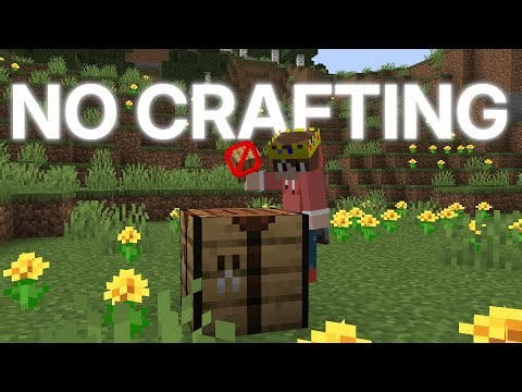 I Tried Beating Minecraft Hardcore Without Crafting Tables!