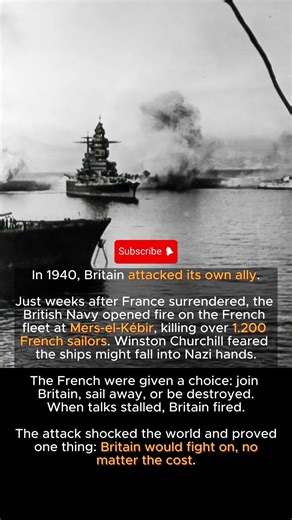 Why Britain Attacked Its Own Ally in WWII 😳 #historyshorts #didyouknow