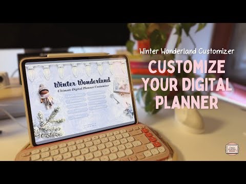 Customize your digital planner | Winter Wonderland Customizer Swipe Through + Plan with me on iPad