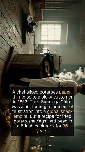 While George Crum is celebrated for popularizing the 'Saratoga Chip' at his own restaurant, the story begins earlier. In 1817, British author William Kitchiner published a recipe for 'potatoes fried in slices or shavings' in 'The Cook's Oracle.' Decades later in Saratoga Springs, a cook named 'Eliza' was already noted for her fried potato skills. Crum's act of culinary defiance—or perhaps his sister Catherine 'Aunt Kate' Wicks' experimentation—crystallized the modern chip. The real innovation ca