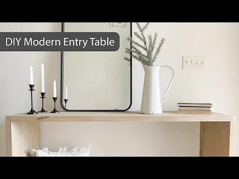 DIY Wood Console Table