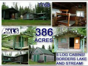 Maine 386 Acres With Five Log Cabins For Sale Video In Ashland ME