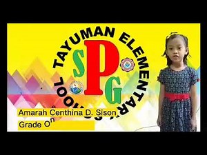 Story Telling" Ang Langgam at Tipaklong" by Amara Centhina Sison..My Grade1 pupil.. 😊