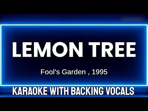 Lemon Tree - Fool's Garden (1995) karaoke with backing vocals