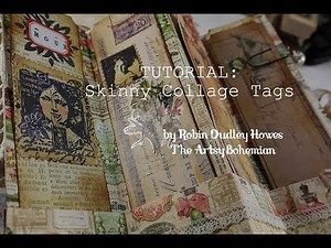 Skinny collage tags for Junk Journals tutorial