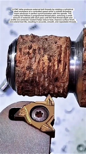 CNC Thread Cutting Process – Perfect Bolt Threads with Precision