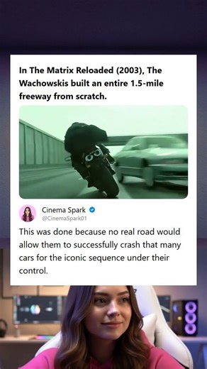 The Matrix Reloaded 2003 Fact Wachowskis Built a 15-Mile Freeway Set to Crash Cars