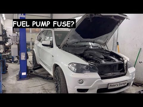 BMW X5 E70 Fuel pump fuse relay location replacement