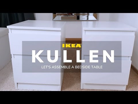How to Assemble Ikea Bedside Tables ⎟Kullen Nightstands