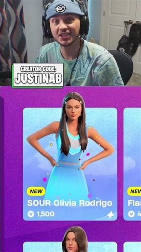 *NEW* SOUR Olivia Rodrigo skin in the Fortnite Item Shop!