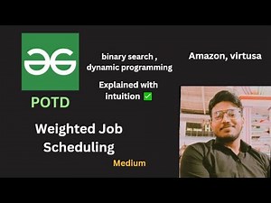 Weighted Job Scheduling | GFG POTD