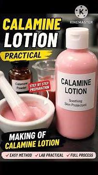 How to Make Calamine Lotion | Step by Step Practical 🧪