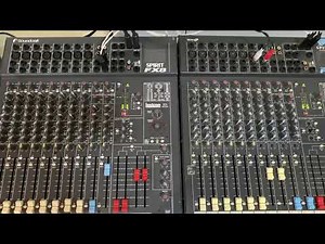 Soundcraft Spirit Fx8 and QSC DCA1622