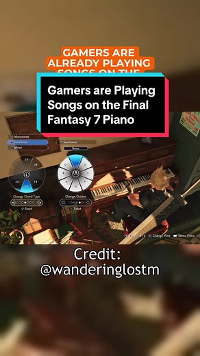 Players of the Final Fantasy 7 Rebirth demo are already creating music on the interactable piano, no easy feat as you know if you’ve tried yourself. #finalfantasy7rebirth #ff7rebirth #finalfantasy7rebirthdemo #gamingtok #gamingontiktok