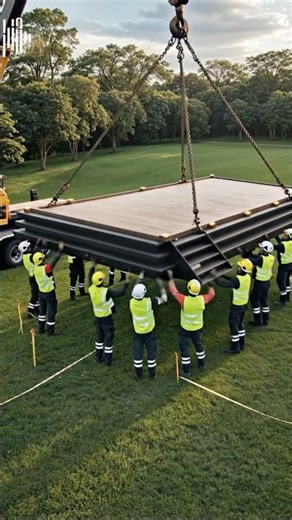 Shipping Container House Build: Brutal CRANE “CLONK” + Rooftop Stair Install (ASMR)