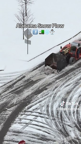 Alabama Snowplow Operations During Winter Weather