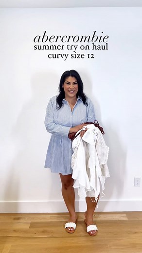 2.2K views · 13 reactions | Abercrombie summer try on haul ☀️ find all  in comments #abercrombiestyle #midsizefashion #summerfashion | queencarlene | Facebook