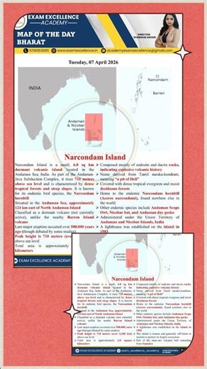 Narcondam Island 🌋 | India’s Hidden Volcano 🔥 #Shorts Quick bytes Deck 🏷️