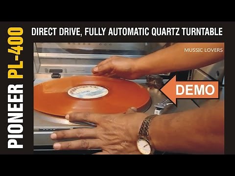 PIONEER PL 400 Quartz PLL Direct Drive Turntable Demo