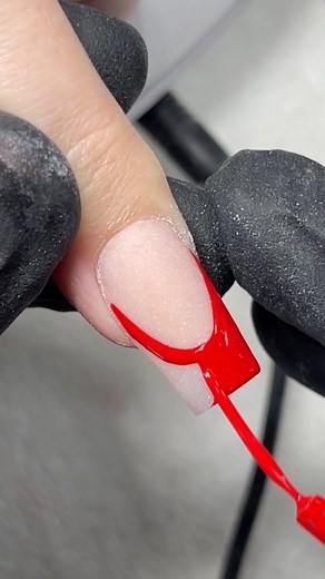 Nail Stylist Red french tip nail 💅❤️#everydaynail2 #nailart #nailsoftheday #nailvideo #foryou #nailtutorialvideo #naildesigns #nailtutorial #nails2inspire #nail #nails #longnails #nailswag #nailporn #nailpolish #nailsvideos #nailmagazine #nailpromagazine #nailsofig #nailsonfleek #nailsonpoint #nailedit #videooftheday #photography #acrylicnailsdesign #christmasnails #nailstagram #chromenails | Everyday Nail Stylist