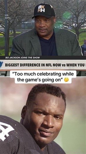 Bo Jackson isn't a fan of the self-expression in today's NFL 👀 #nfl #bojackson (via @First Take)
