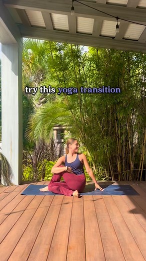 1.5K views · 58 reactions | Try this yoga transition!  it’s one of my favorite ways to get from seated postures eventually back to standing. Where would you go next in this flow? ❤️ featuring my fav new pants from @willit.sports! #yogainspiration #yogateachertips #yogaflowideas #creativeyogaflow #yogaideas #creativesequencing #yogateachermentor #yogaflowforyou #yogatransitions #yogatransitionslove | Reagan Sobel Yoga | Facebook