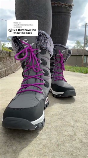 HOBIBEAR waterproof snow boots with a wide toe box — cozy, warm, and perfect for wide feet