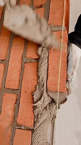 How To Lay Bricks tricks For Beginners Using a line🧱 | Bricklayer