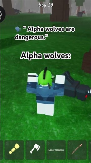 Goofy aloha wolf #roblox #funny